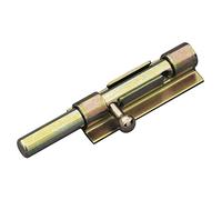 Amig - Pasador de Sobreponer - 100 x 31 mm - Puertas de Paso - Para Soldar - Agujero Portacandados de ø 8 mm - Pestillo para Baño, Dormitorio o Despacho - Cerrojo de Seguridad - Acero Bicromatado