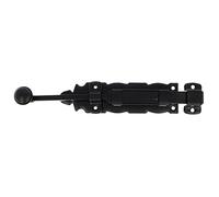 Amig - Pasador de Sobreponer Negro de Acero con Eje de Zamak Adecuado para Colocar como Pestillo de Seguridad en Ventanas - 250 x 35 mm - Incluye Tornillos