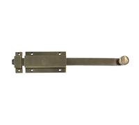 Amig - Pasador de Sobreponer para Puertas Mod.3700 - Pestillo de Seguridad para Colocar Horizontal o Vertical - De Latón con Acabado Cuero - Medidas: 400 x 48 mm - Incluye Tornillos