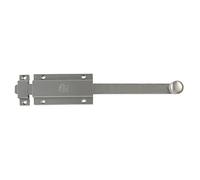 Amig - Pasador de Sobreponer para Puertas Mod.3700 - Pestillo de Seguridad Plateado para Colocar Horizontal o Vertical - De Latón Acabado en Cromado Mate - Medidas: 250 x 48 mm - Incluye Tornillos