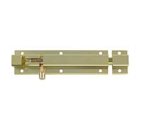 Amig - Pasador de Sobreponer para Puertas Mod.501 - Pestillo de Seguridad para Cierre Horizontal o Vertical - De Aluminio con Acabado Dorado - Medidas: 250 x 40 mm - Incluye Tirafondos