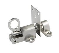 Amig - Pasador de Sobreponer para Ventanas Mod.950 - Pestillo de Perno Apto para Cierre Horizontal o Vertical - De Zamak con Acabado Níquel Cepillado - Medidas: 43 x 52 mm - Incluye Tirafondos