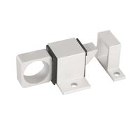 Amig - Pasador de Sobreponer para Ventanas Mod.960 - Pestillo de Perno Apto para Cierre Horizontal o Vertical - De Aluminio con Acabado Plateado - 22 x 40 mm - Incluye Tirafondos