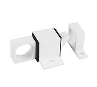 Amig - Pasador de Sobreponer para Ventanas - Pestillo de Perno Apto para Cierre Horizontal o Vertical - De Aluminio Acabado en Blanco - Medidas: 22 x 40 mm - Incluye Tirafondos