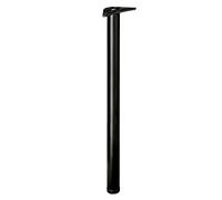 Amig - Pata de Acero Ajustable - para Mesas y Encimeras de Cocina o Comedor, Escritorio u Oficina - Ajuste de Altura 10 mm - Color Negro - Medidas: 870 x 60 x 1,2 mm - Resistencia de Carga 15 kg/Pata