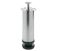 Amig - Pata Redonda para Mueble - Mod. 5-150 x 50 x 1,2 mm - Altura Ajustable de 10 mm - Resiste hasta 20 Kg/Pata - Alta Resistencia - Acero Plateado Mate