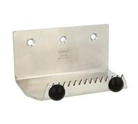 Amig - Pedal de Pie para Empuje de Puertas Pesadas Mod.2 - Abridor Sin Contacto de Acero Inoxidable para Abrir Fácilmente Sin Manos - Ideal para Casas, Portales o Tiendas - 121 x 81 x 3 mm - Plateado
