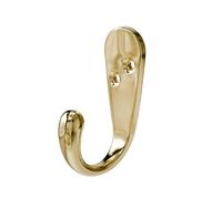 Amig - Perchero de pared - 38 x 46 x 19 mm - Colgador color Dorado Cepillado - Fabricado en Zamak. Mod. CS31