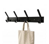 Amig - Perchero de pared múltiple - 405 x 105 x 45 mm - Colgador color Negro - Fabricado en Acero. Mod. CM38