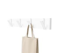 Amig - Perchero de pared múltiple - 420 x 70 x 20 mm - Colgador color Blanco - Fabricado en Zamak. Mod. CM39