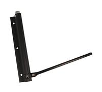 Amig - Pernio Muelle de Aluminio con Brazo de Acero Inoxidable Mod. 200-190 x 180 mm - Regular la Potencia de Cierre de Puertas Ligeras - Máximo 40 kg - Acabado Negro Mate