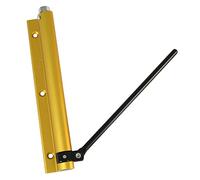 Amig - Pernio Muelle de Aluminio con Brazo de Acero Inoxidable Mod. 200-190 x 180 mm - Regular la Potencia de Cierre de Puertas Ligeras - Máximo 40 kg - Acabado Oro