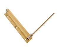 Amig - Pernio Muelle de Latón con Brazo de Acero Inoxidable Mod. 200-190 x 180 mm - Regular la Potencia de Cierre de Puertas Ligeras - Máximo 40 kg - Acabado Mate