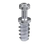 Amig - Perno para Excéntrica - Ø 6 x 15,5 mm - 10 Unidades - Tornillo de Estrella para Ensamblado de Tableros - Ideal para Unión de Estantes y Muebles - Acero Zincado