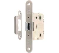Amig - Pestillo picaporte unificado para puertas interiores - Lengüeta reversible mediante ajuste - Medidas 50/47 mm - Acero latonado barnizado - Para manillas estándar - Mod. 2001