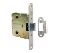Amig - Picaporte Unificado para Puertas de Madera - Cerradura para Puerta Interior - Cierre de Embutir de Acero Latonado - Entrada 50 mm - Acabado: Cromado mate