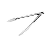 Amig - Pinzas para Barbacoa - 34.5 cm - Plateado - Acero Inoxidable - Utensilio para Cocina y Parrilla con Sensación de Firmeza y Sujeción Cómoda - Mod. AM33