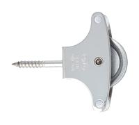 Amig - Polea con Roldana Metálica de 39 mm Mod. 21, 40 mm, para Tendederos de Ropa, Acero Inoxidable 18/8, con Tirafondo de Sujeción y Guías