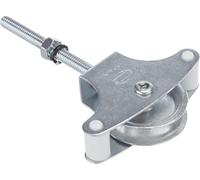 Amig - Polea con Roldana metálica para tendedero de Ropa | Fabricada en Acero | Roldana metálica de 39mm | Incluye Tornillo de sujeción y guías | Polea tendedero Segura | Polea tendedero Exterior