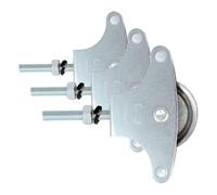 Amig - Polea para Tendedero de Ropa - Acero - Roldana Metálica de 39mm - Incluye Tornillo de Sujeción y Guías - Polea Tendedero Segura - Polea Tendedero Exterior (Paquete de 3)