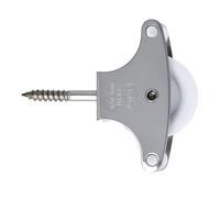 Amig - Polea para Tendedero de Ropa con Roldana de Plástico 39 mm - Acero Inoxidable 18/8 - Incluye Tirafondo y Guías - Mod. 211