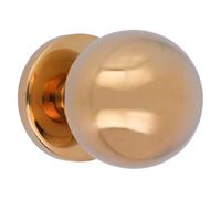 Amig - Pomo de Puerta - Fabricado en Acero Inoxidable - Tirador: Ø70 mm - Dorado - Resistente al Frotamiento, Óxido y Corrosión
