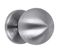 Amig - Pomo de Puerta - Fabricado en Acero Inoxidable - Tirador: Ø70 mm - Plateado - Resistente al Frotamiento, Óxido y Corrosión