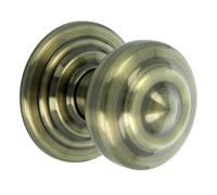 Amig - Pomo para Puertas de Latón - Acabado Cuero - Diámetro Tirador 70 mm - Incluye Tornillo y Tuerca de Fijación -Para Puerta Principal de Entrada - Mod. 51