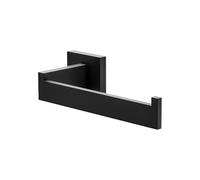 Amig - Portarrollos de baño para Papel higiénico Mod. Isla-3 - Soporte Rollo de WC con Tornillos incluidos - 165 x 75 x 55 mm - Acero Inoxidable - Negro Mate