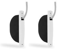 Amig - Recogedor para Persianas Compacto de Empotrar o Encastrado - para Cintas de 14 mm - Sin Pivote con Frente de Plástico - Diseño Sencillo y Atemporal - Blanco - Medidas: 2.8 x 18 x 9 cm