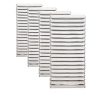 Amig - Rejilla Cuadrada de Aluminio con Mosquitera - Rejillas de Ventilación para Salida de Aire - Ideal para Techo de Cocina y Baño - Medidas 200 X 200 MM - Color Plateado (Paquete de 4)