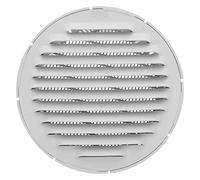 Amig - Rejilla Redonda de Aluminio con Mosquitera - Rejillas de Ventilación para Salida de Aire - Ideal para Techo de Cocina y Baño - Diámetro interior Ø12 cm - Color Blanco
