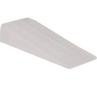 Amig - Retenedor de Cuña de Plástico en Color Transparente en Pendiente con Marcas Antideslizantes para Puertas de Paso de Interior, Protege Paredes y Muebles