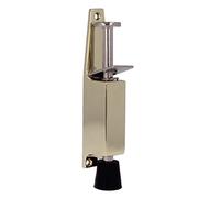 Amig - Retenedor de Pie de Goma Mod.10 para Sujetar y Mantener Abiertas las Puertas - Tope Vertical de Zamak - Anti Portazos - Medidas: 120 x 25 mm - Recorrido: 28 mm - Dorado