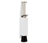 Amig - Retenedor de Pie de Goma Mod.11 para Sujetar y Mantener Abiertas las Puertas - Tope Vertical de Zamak - Anti Portazos - Medidas: 165 x 30 mm - Recorrido: 45 mm - Blanco