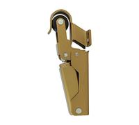 Amig - Retenedor de puerta - Cierre Hidráulico de Puerta - Fabricado en Aluminio - Medidas: 108 x 32 mm - Ideal para freno, tope o amortiguador de puertas - Color: Oro- Peso Máximo 40 kg