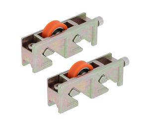 Amig - Rodamiento para ventana corredera serie ALUGON S400 - Pack 2 unidades - Medida nominal 75 x 18 mm - Medidas reales 75 x 20 x 30 mm - Carcasa zamak bicromatado - Rueda nylon - Mod. COR26