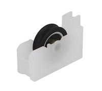 Amig - Rodamiento Ventana Corredera - Juego de 2 unidades - Tamaño 38 x 27 mm - Carcasa de Nylon con Rodamientos de Bolas - Diseñado para Ventanas Deslizantes - Color Blanco - Mod. COR01