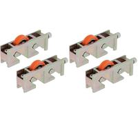 Amig - Rodamiento Ventana Corredera - Juego de 2 unidades - Tamaño 75 x 18 mm - Carcasa Metálica Regulable - Rodamiento de Bolas - Diseñado para Ventanas Deslizantes - Acero Bicromatado (Paquete de 2)