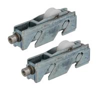 Amig - Rodamiento Ventana Corredera - Juego de 2 unidades - Tamaño 77 x 24 mm - Carcasa Metálica Regulable - Rodamiento de Agujas - Diseñado para Ventanas Deslizantes - Zamak Zincado - Mod. COR30