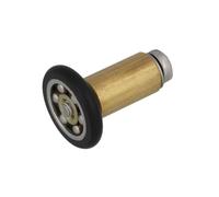 Amig - Set de 2 Rodamientos de mampara Mod. MMP04 - Ø20/17 mm - Poliamida - Negro - Rodamiento frontal, casquillo y tornillo inox - Para Puerta Corredera de Duchas de Baños
