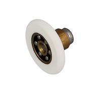 Amig - Set de 2 Rodamientos de mampara Mod. MMP05 - Ø26/6 mm - Poliamida - Blanco - Rodamiento frontal, casquillo y tornillo inox - Para Puerta Corredera de Duchas de Baños
