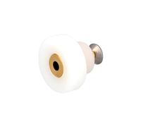 Amig - Set de 2 Rodamientos de mampara Mod. MMP14 - Ø19 mm - Nylon - Blanco - Rodamiento con tornillo avellanado PHILIPS DIN 965 A2-M4X8 - Para Puerta Corredera de Duchas de Baños