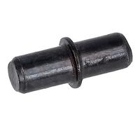 Amig - Soporte, con Forma Cilíndrica, Metálico, Ø 5 x 20 mm, 8 Unidades, Óptimo para Sujeción de Baldas de Armarios, Vitrinas o Estanterías, Fijación Mediante Simple Introducción, Acero Negro