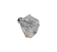 Amig - Soporte - Con Forma de Triángulo - Ø 5 x 18 x 10 mm - 8 Unidades - Ideal para Sujeción de Baldas de Armarios, Vitrinas o Estanterías - Fácil Fijación Mediante Tornillo - Plástico Transparente
