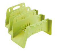 Amig - Soporte de Manguera para Pared - 260 x 150 mm - Para Recoger Mangueras de hasta 10 Metros - Ideal en Paredes, Verjas o Vallas - Apto para Ladrillo o Madera - Polipropileno - Verde Pistacho