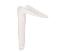 Amig - Soporte para Estantería de Pared - Escuadra en Acero - 150X125 mm - Color Blanco - Resistente hasta 35 Kg - Ángulo para Estantes - Soporte para Baldas - Fácil de Instalar