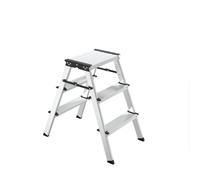Amig Taburete Plegable 3 Peldaños Aluminio 57x60x36 cm