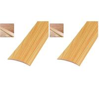 Amig tapajuntas Modelo 3| Adhesivo | Perfil de unión para suelos | Tira de transición |Color Pino | Medidas 820 mm x 4mm x 0,5mm | Especial suelos madera (Paquete de 2)