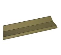 Amig - Tapajuntas para Suelo - 820 mm x 40 mm - Tira de Transición en Escalón y Adhesivo - Cubrecantos Embellecedor para Uniones de Madera, Parquet, Tarima, Mármol y Azulejo - Aluminio Dorado